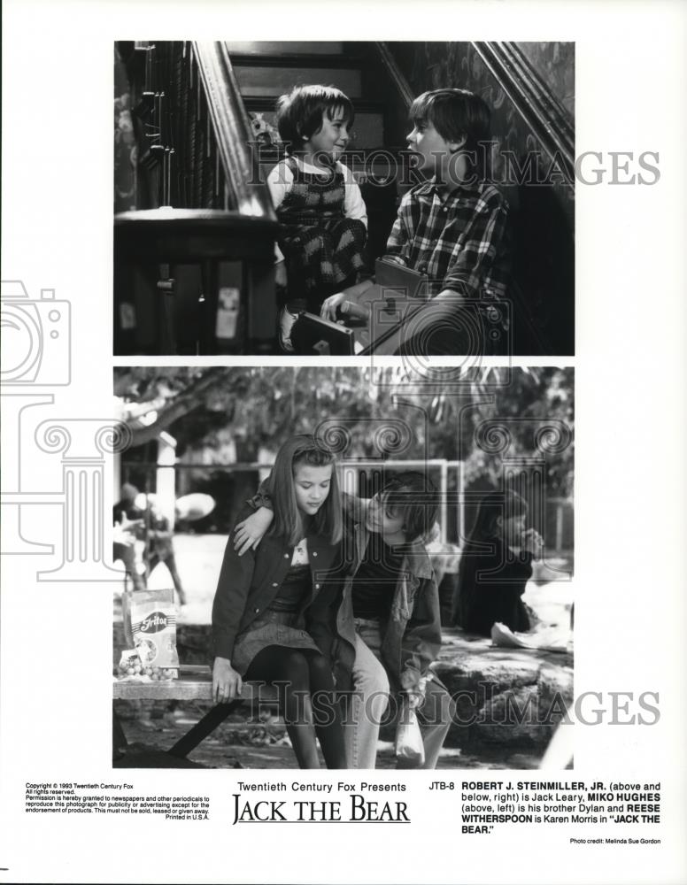 1994 Press Photo Robert J. Steinmiller Jr. Miko Hughes &quot;Jack The Bear&quot; - Historic Images