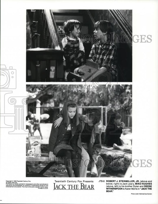 1994 Press Photo Robert J. Steinmiller Jr. Miko Hughes "Jack The Bear" - Historic Images