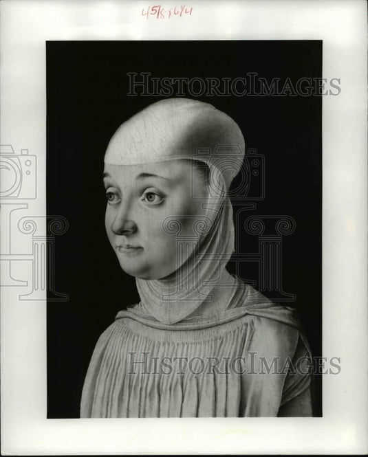 1977 Press Photo Portrait of a Nun from the Order of S. Secondo by J Veneziano - Historic Images