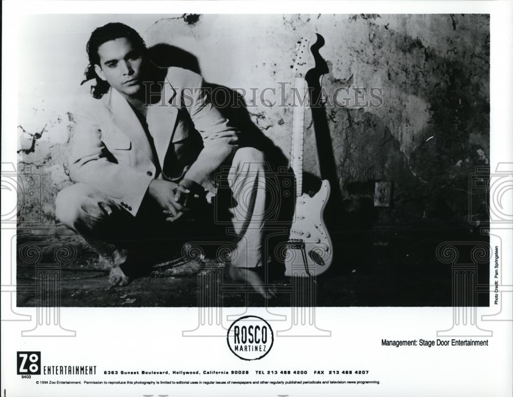 1994 Press Photo Rosco Martinez Singer and Guitarist - cvp41774 - Historic Images