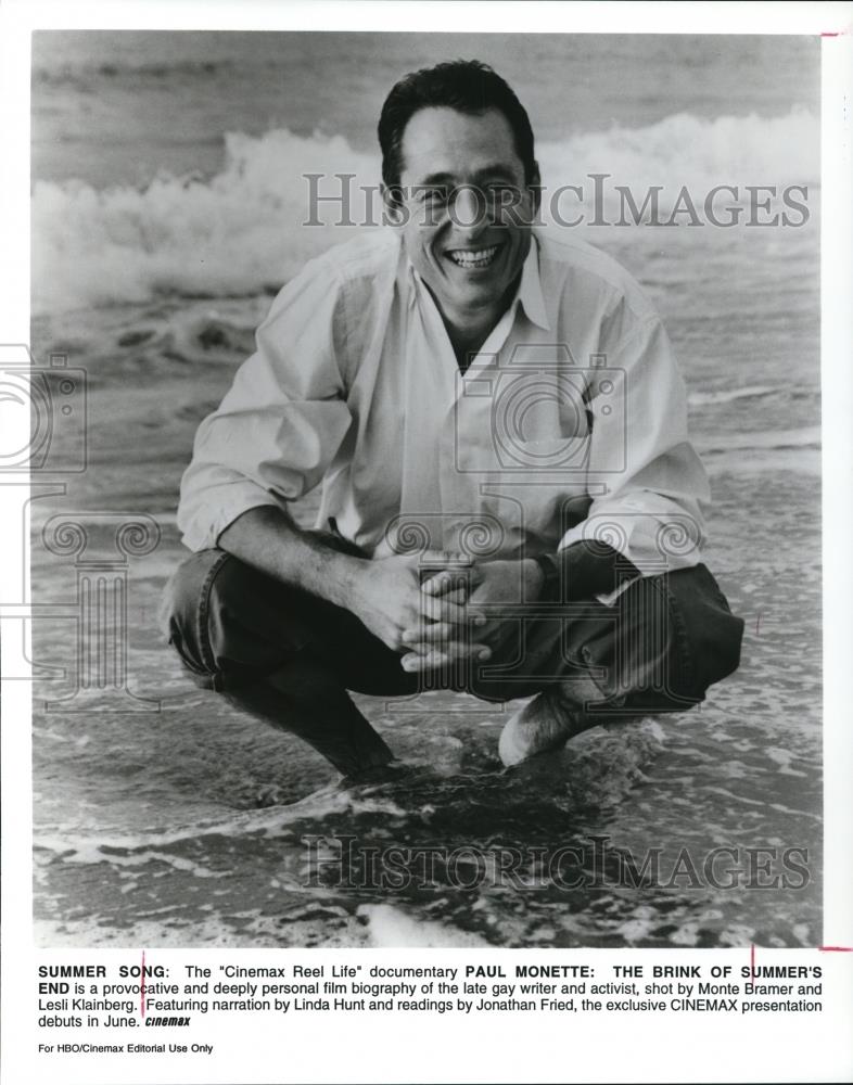 1997 Press Photo Paul Monette: The Brink of Summer&#39;s End - Historic Images