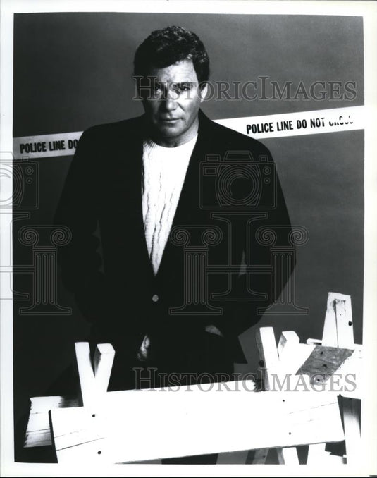 Press Photo William Shatner host of Rescue 911 reality TV show - cvp72837 - Historic Images