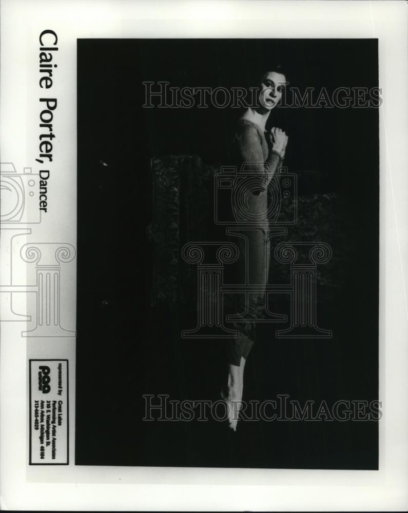 1986 Press Photo Dancer Claire Porter - cvp48117 - Historic Images