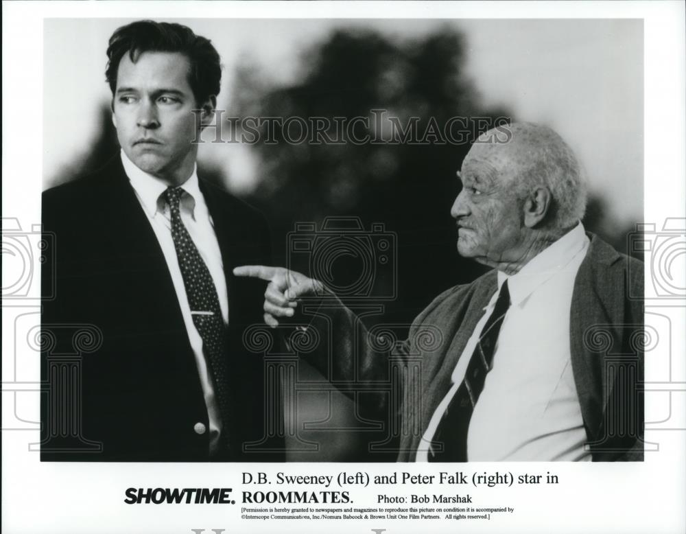 1996 Press Photo D.B. Sweeney and Peter Falk star in Roommates - cvp50731 - Historic Images