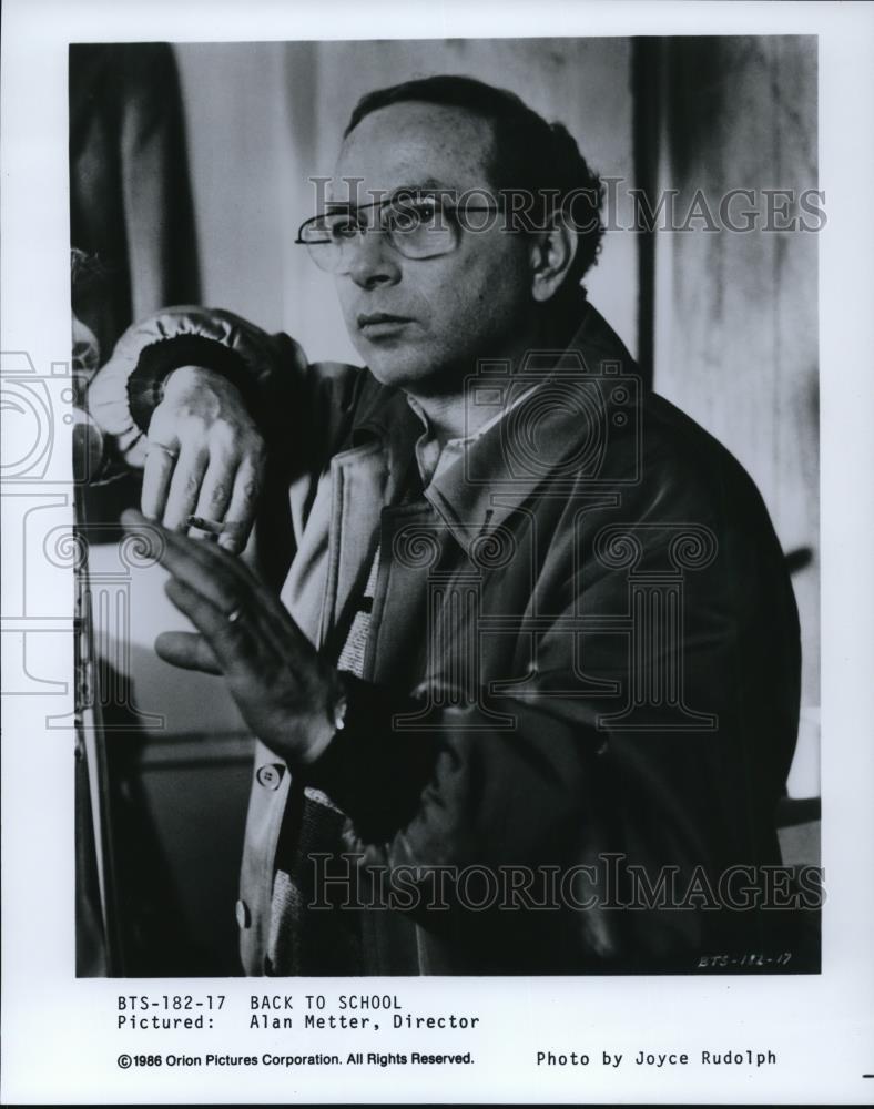 1986 Press Photo Alan Metter Director back To School - cvp50279 - Historic Images