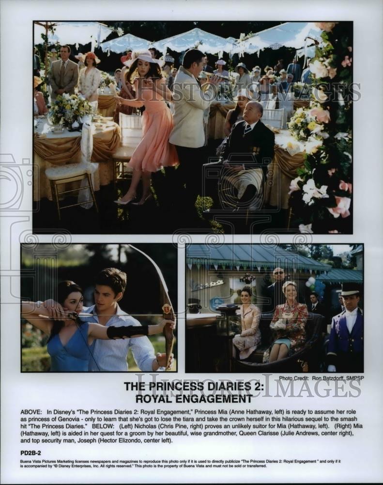Press Photo The Princess Diaries 2 Royal Engagement Anne Hathaway - cvp70447 - Historic Images