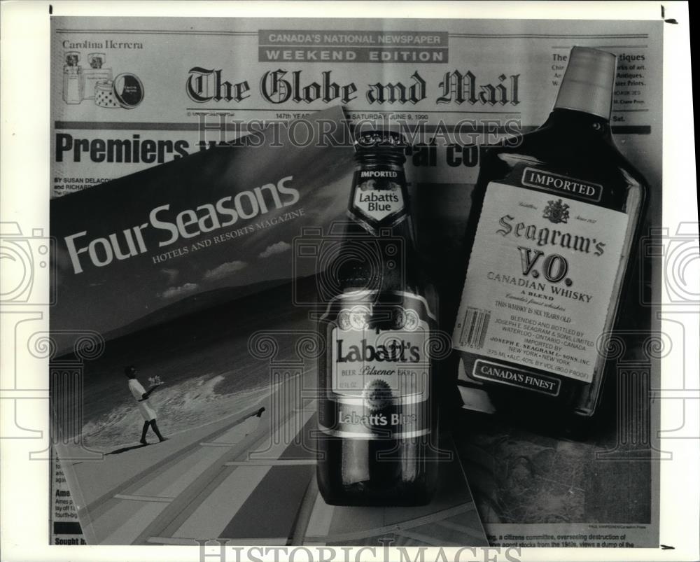 1990 Press Photo Liquor Industry - Historic Images