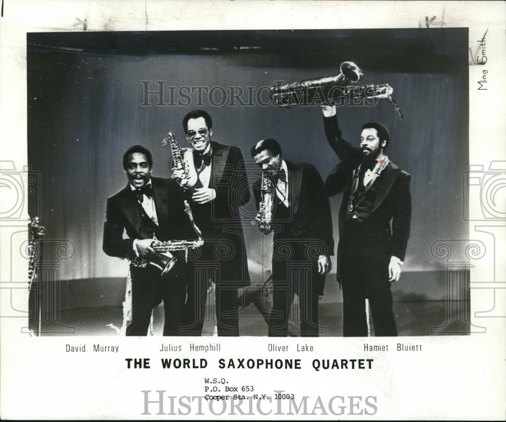 1983 Press Photo The World Saxophone Quartet David Murray Julius Hemphill - Historic Images