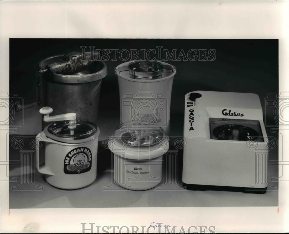 1991 Press Photo Ice Cream Machines - Historic Images