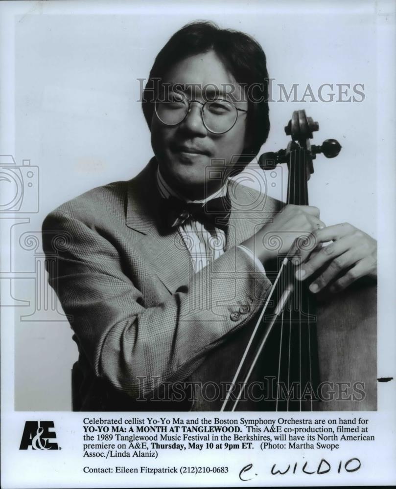 1990 Press Photo Cellist Yo-Yo Ma: A Month at Tanglewood - cvp75657 - Historic Images