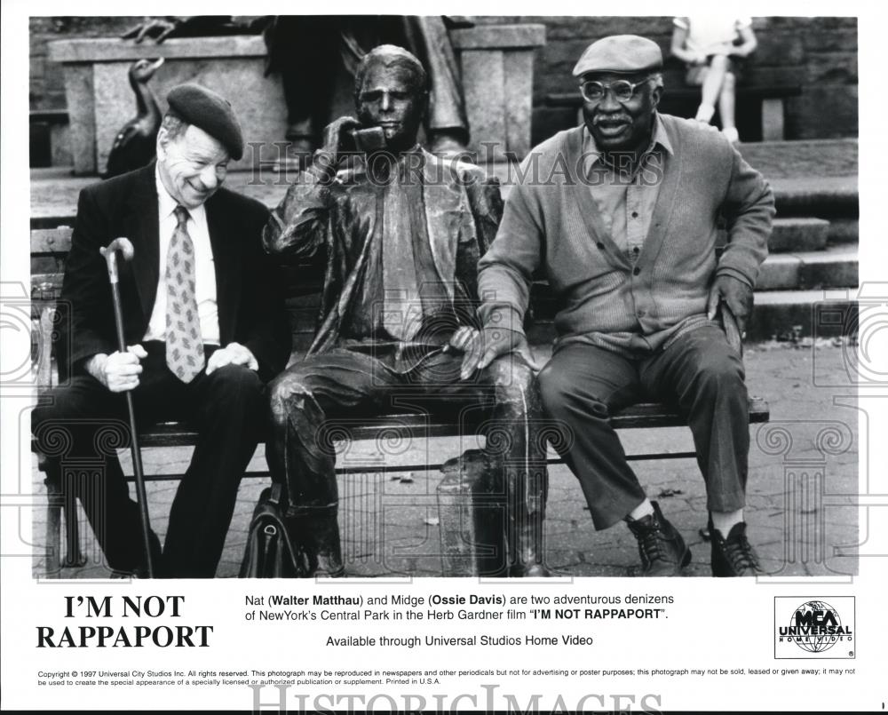 1997 Press Photo Walter Matthau Ossie Davis I'm Not Rappaport - cvp57251 - Historic Images