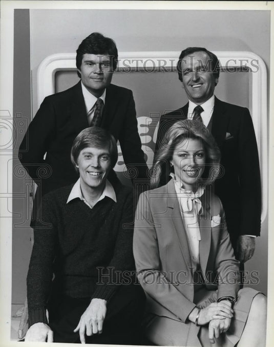 1981 Press Photo John Barbour, Sarah Purcell & Cast of Real People - cvp72142 - Historic Images