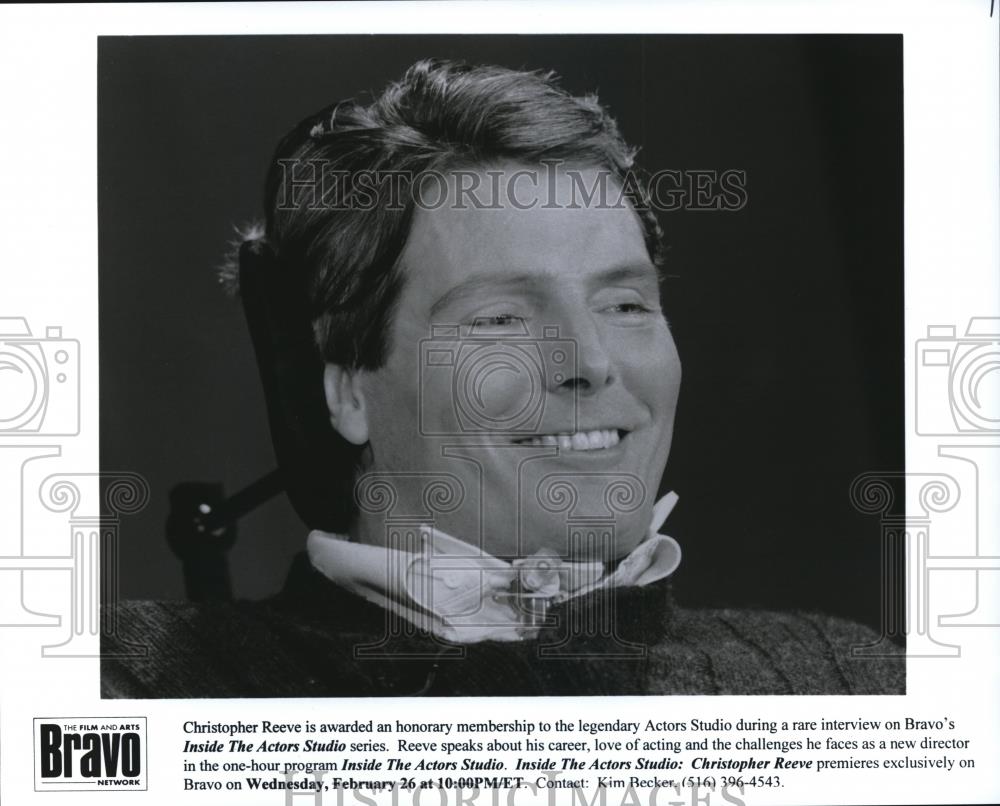 Press Photo Christopher Reeve interview on Inside The Actors Studio series - Historic Images