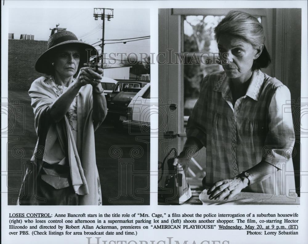 Press Photo Anne Bancroft In Loses Control - cvp54369 - Historic Images