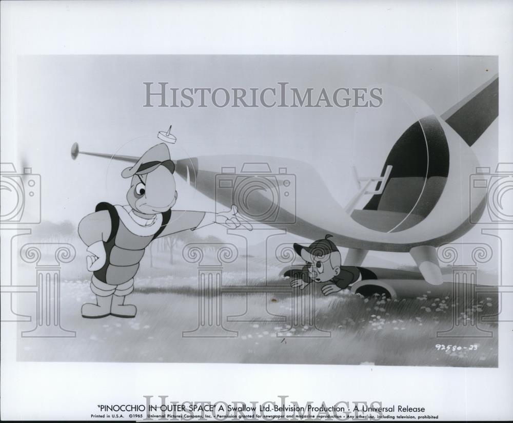 1966 Press Photo Pinocchio In Outer Space - Historic Images