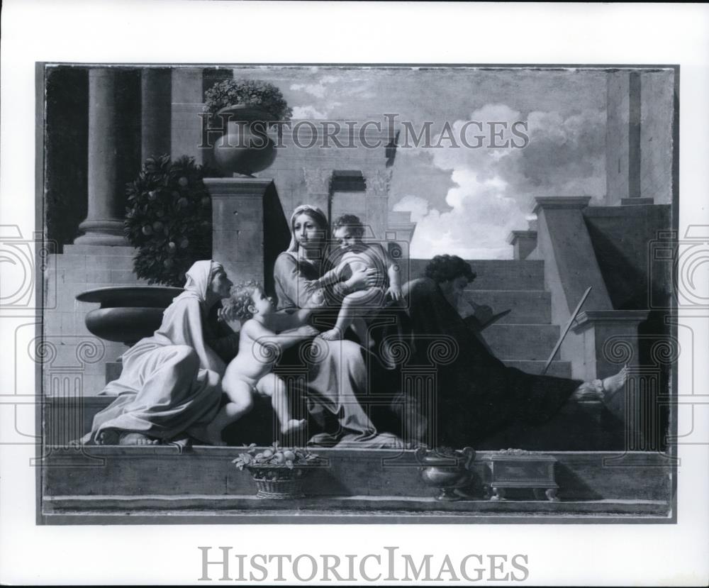 1991 Press Photo Nicolas Poussin, The Holy Family on the Steps - cva52214 - Historic Images