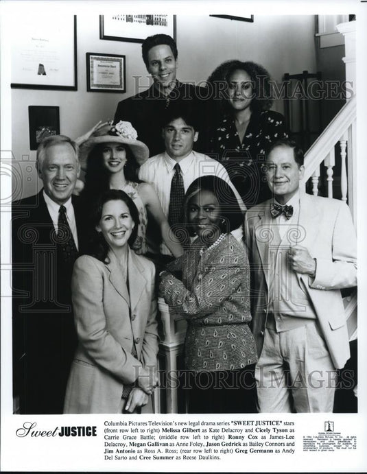 1994 Press Photo Jim Antonio, Greg Germann & Cree Summer in Sweet Justice - Historic Images