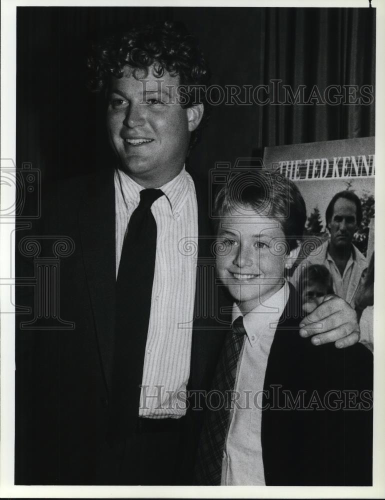 1986 Press Photo Ted Kennedy Jr. and Kimber Shoop of The Ted Kennedy Jr. Story - Historic Images