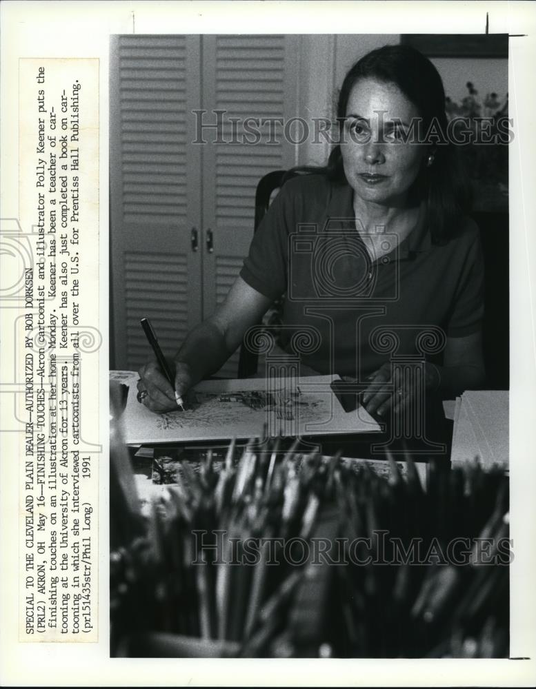 1991 Press Photo Author Polly Kenner - Historic Images