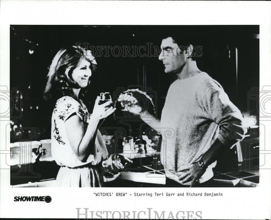 1986 Press Photo Showtime presents Teri Garr and Richard Benjamin in Witches' - Historic Images
