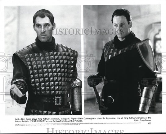 1995 Press Photo Ben Cross & Liam Cunningham in First Knight - cvp41843 - Historic Images