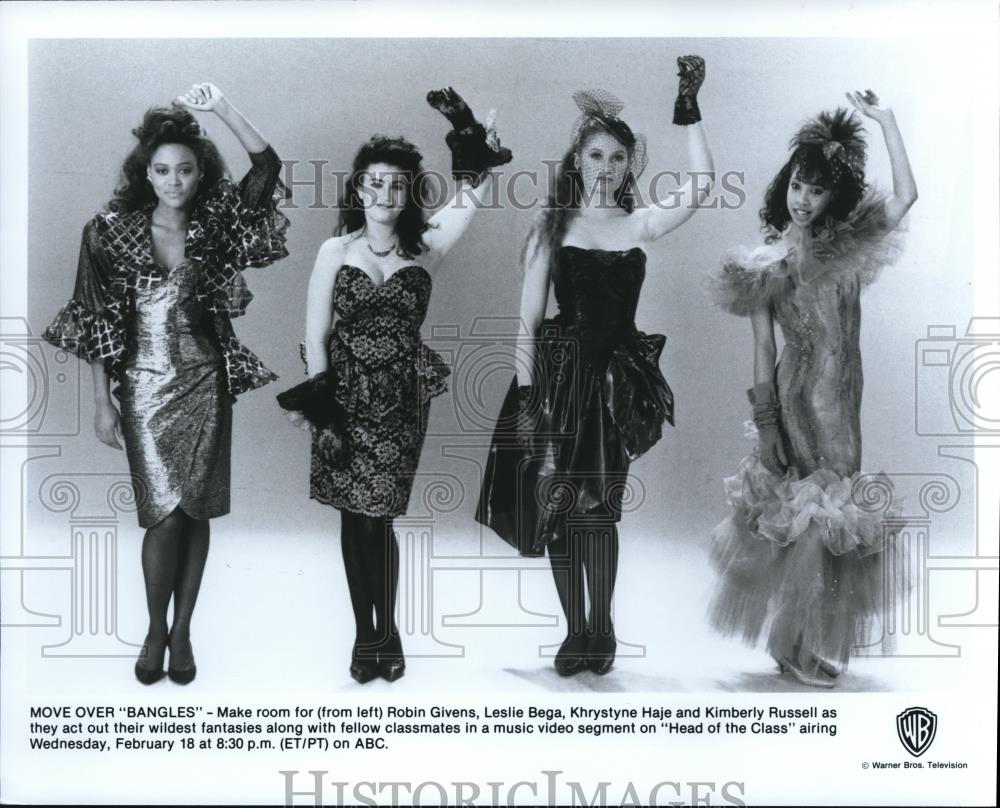 1989 Press Photo Robin Givens Leslie Bega Khrystyne Haje and Kimberly Russell - Historic Images