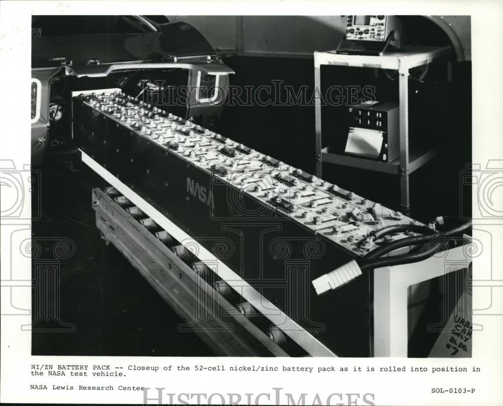 Press Photo The 52 cell nickel zink battery pack - Historic Images