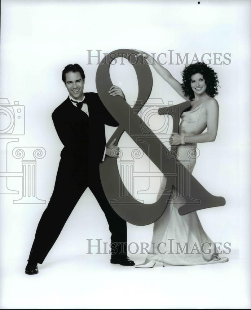 1995 Press Photo Eric McCormack & Debra Messing in Will & Grace - cvp76062 - Historic Images