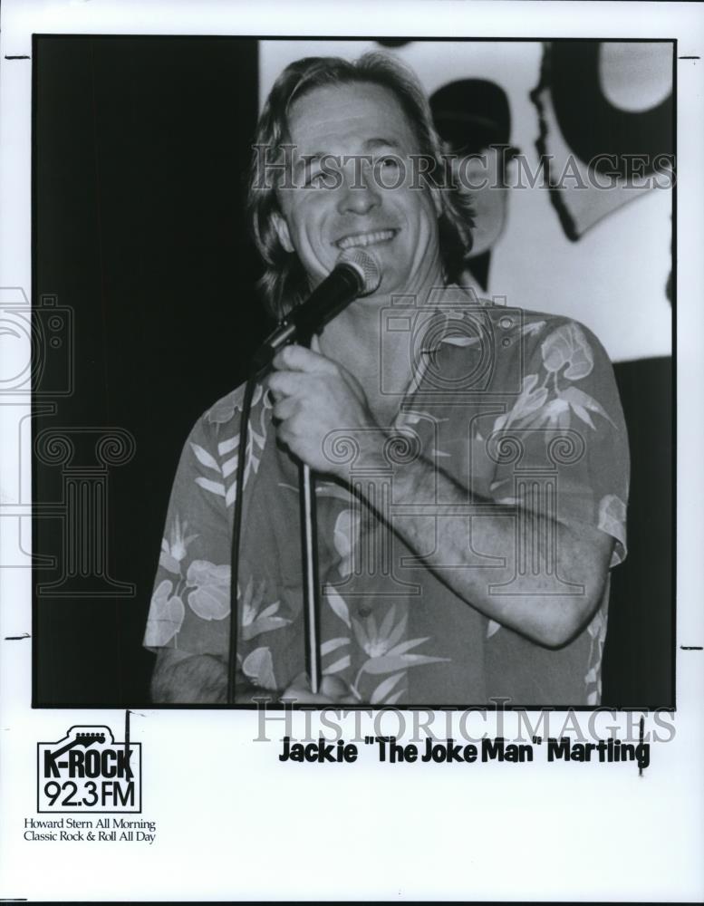 1993 Press Photo Jackie the Joke Man Martling - Historic Images