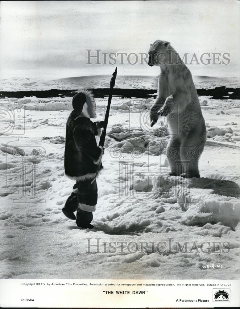 1974 Press Photo Scene from The White Dawn - Historic Images
