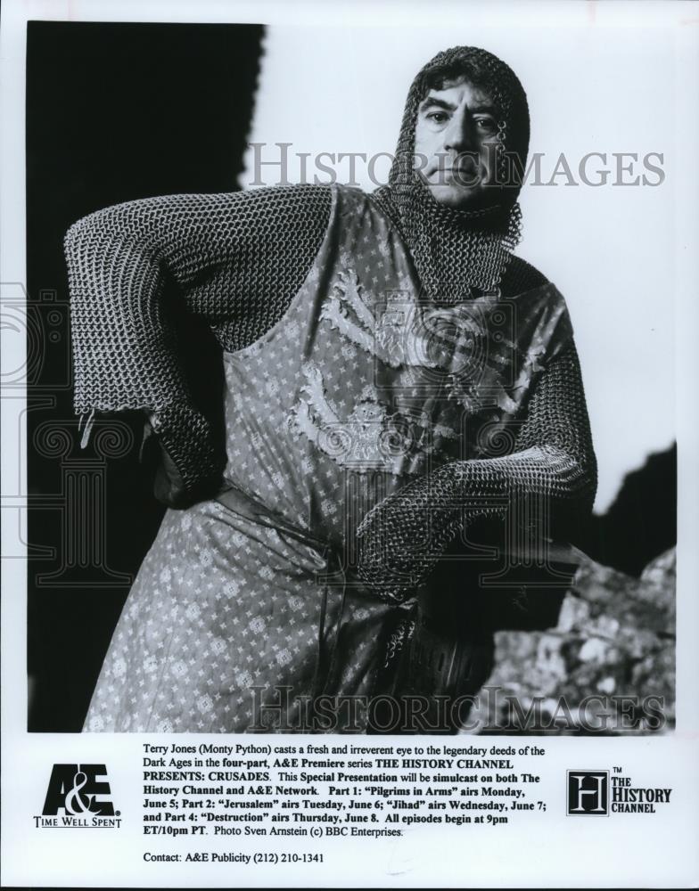 Undated Press Photo Monty Python as Terry Jones in Crusades History Channel - Historic Images
