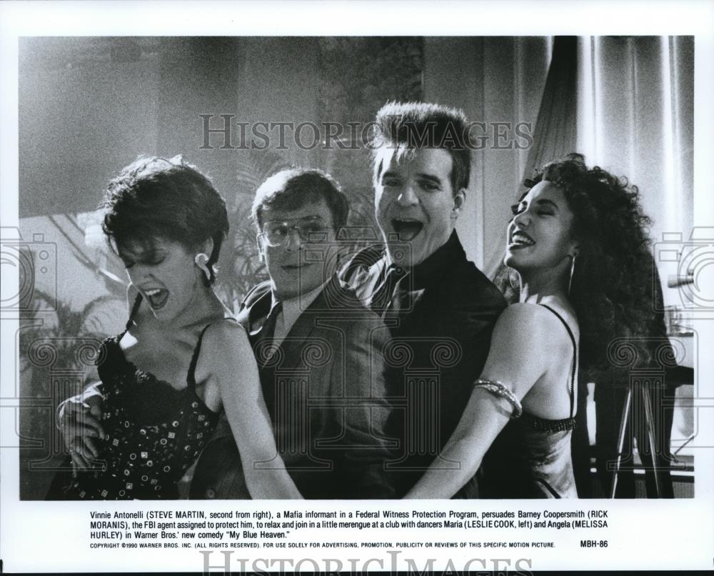 1991 Press Photo Steve Martin Rick Moranis Leslie Cook and Melissa Hurley - Historic Images