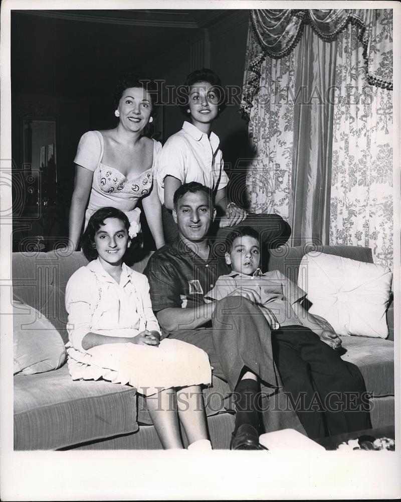 Press Photo Danny Thomas Mrs. Thomas Margaret Theresa Charles Anthony - Historic Images
