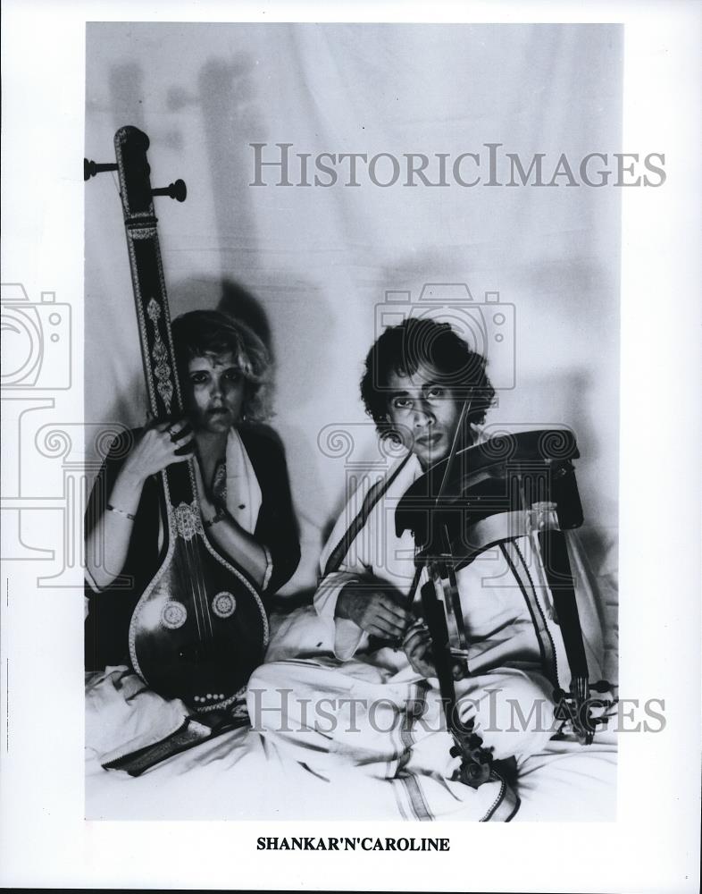 Press Photo Musicians Shankar N Caroline - cvp68779 - Historic Images