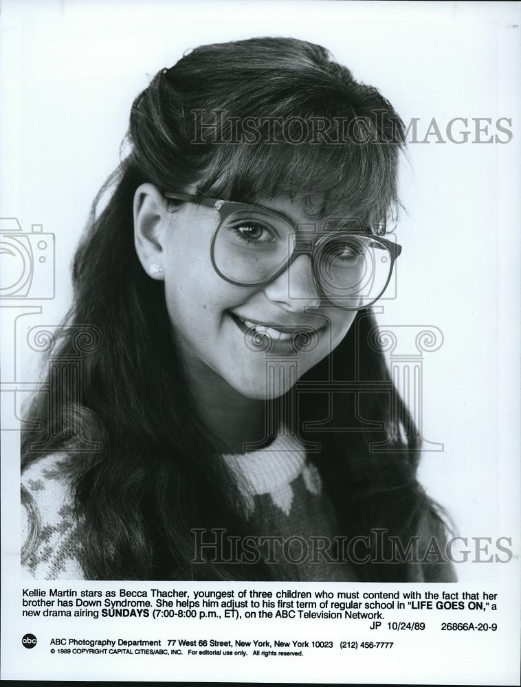 1989 Press Photo Kelli Martin stars as Becca Thacher in Life Goes On - cvp69107 - Historic Images