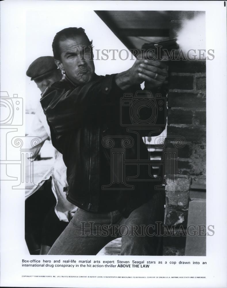 1983 Press Photo Steven Seagal in Above the Law - cvp58881 - Historic Images