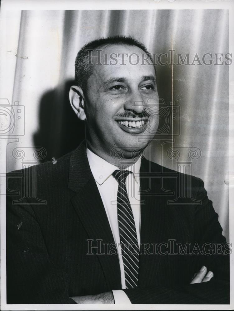 1961 Press Photo Ted Princiotto Sigma Delta Chi president Cleveland Ohio - Historic Images