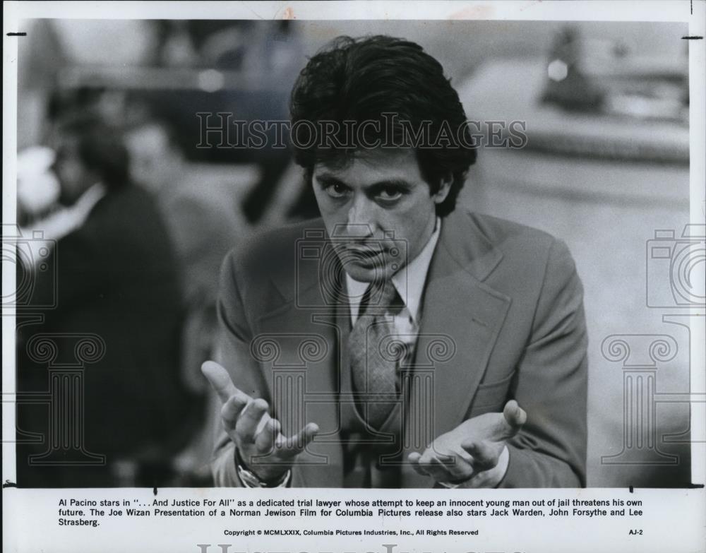 1979 Press Photo AL Pacino in and Justice For All - cvp50118 - Historic Images