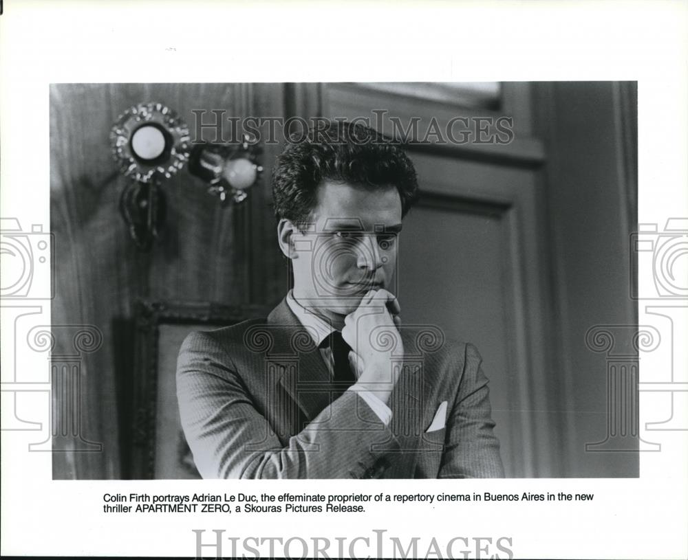 1990 Press Photo Colin Firth in Apartment Zero - cvp56555 - Historic Images