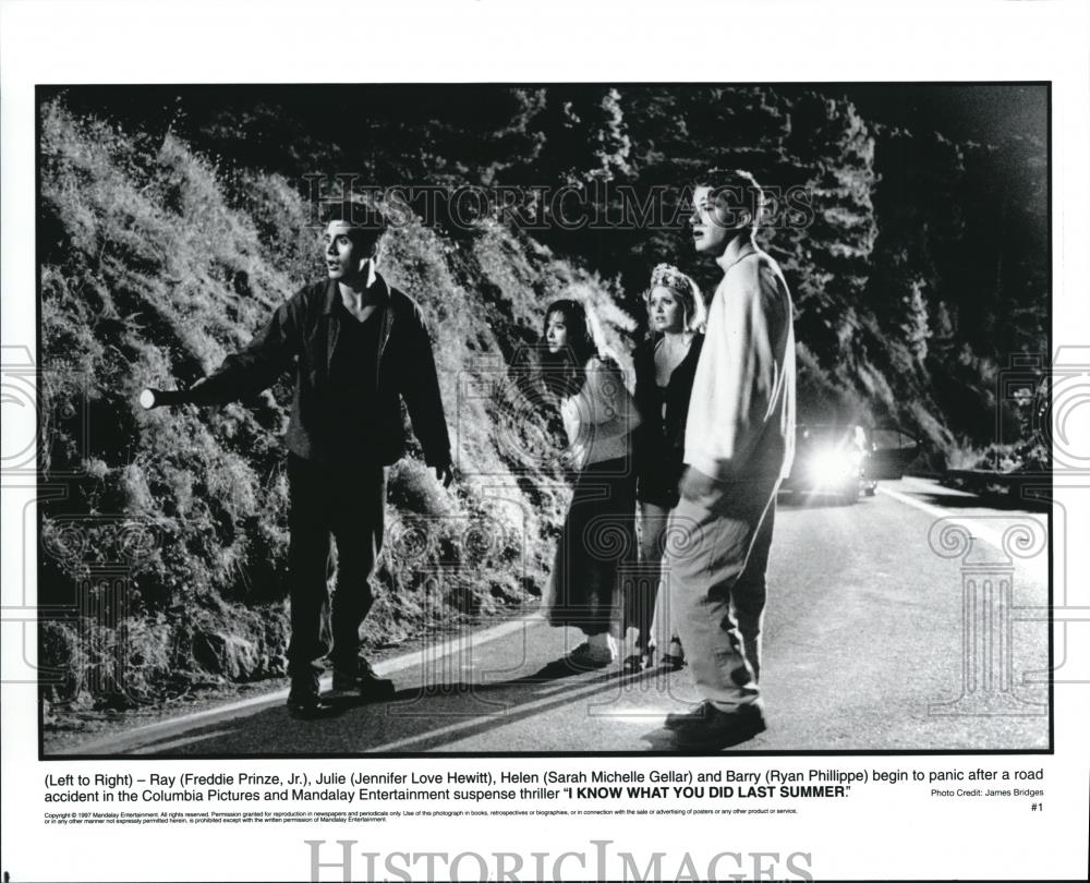 1997 Press Photo Ryan Phillippe in I Know What You Did Last Summer - cvp57253 - Historic Images