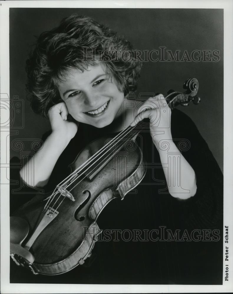 1989 Press Photo Ellen Payne Violinist at Lakeland Civic Orchestra - cvp49210 - Historic Images