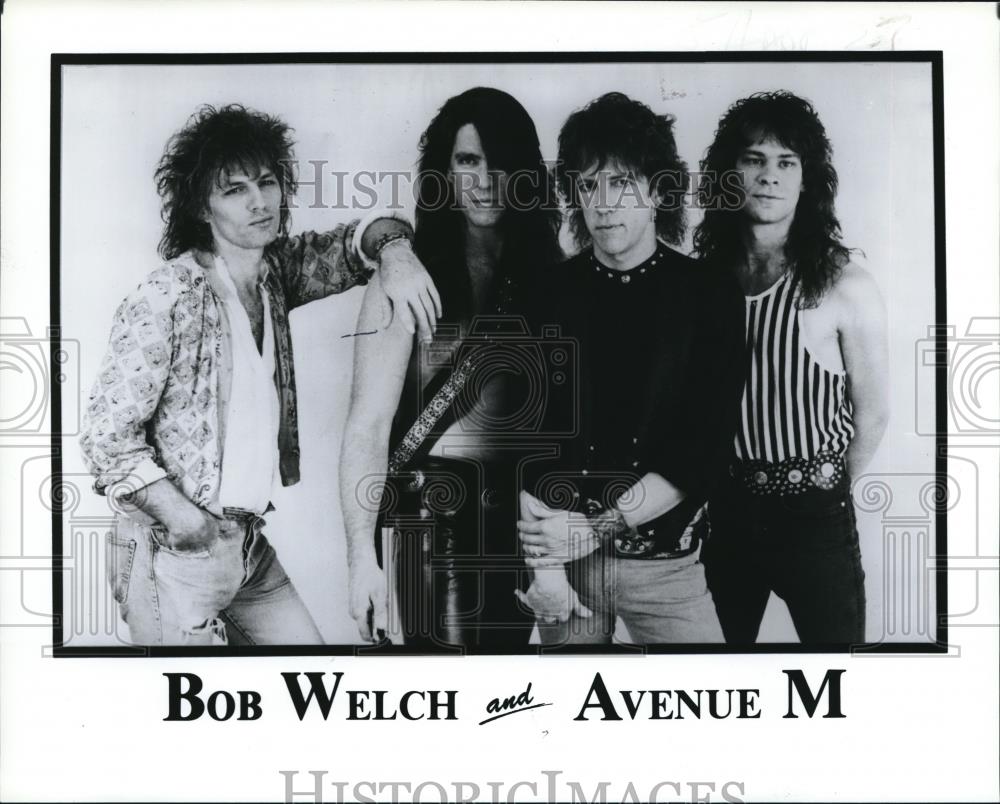 1990 Press Photo Bob Welch and Avenue M band - cvp56648 - Historic Images