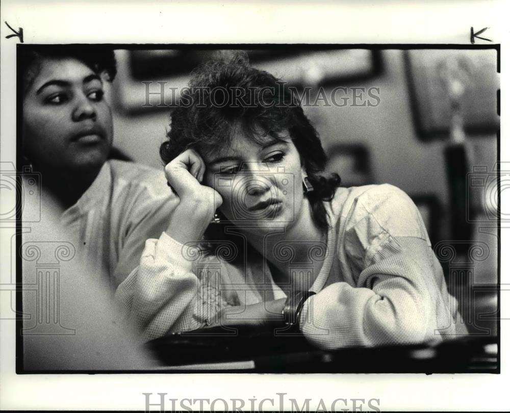 1985 Press Photo Tammy Wiley, one of the new enrolees in the Job Corps program - Historic Images