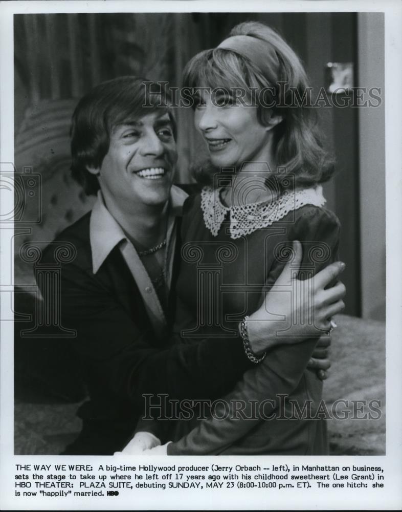 1982 Press Photo Jerry Orbach and Lee Grant star in Plaza Suite - cvp51311 - Historic Images