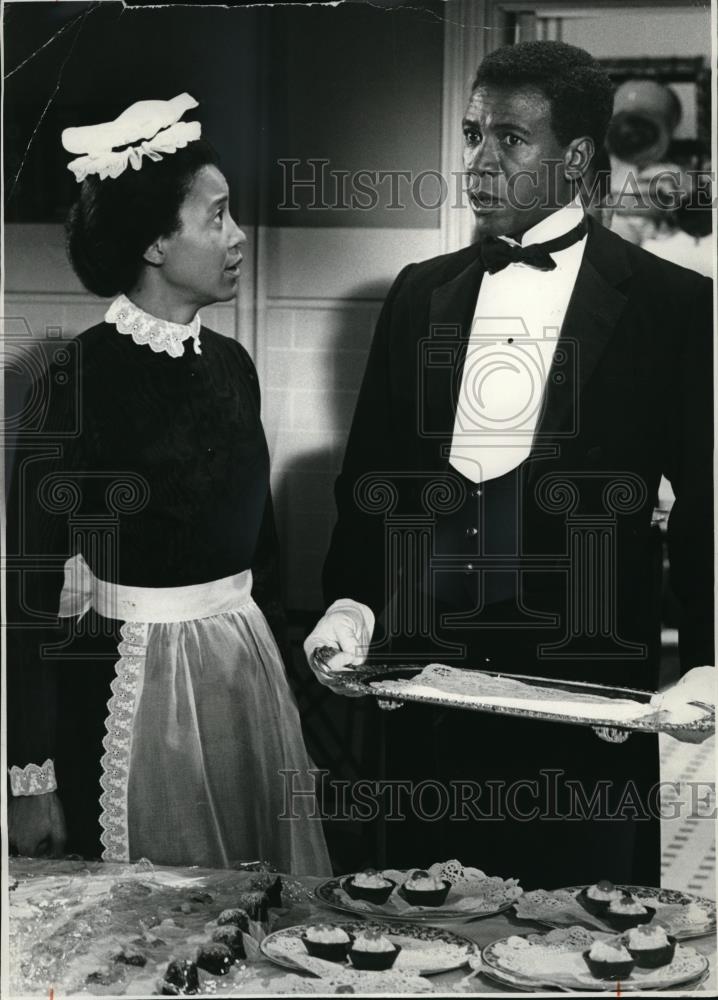 1978 Press Photo Louis Gosset Jr &amp; Olivia Cole in Backstairs at the White House - Historic Images