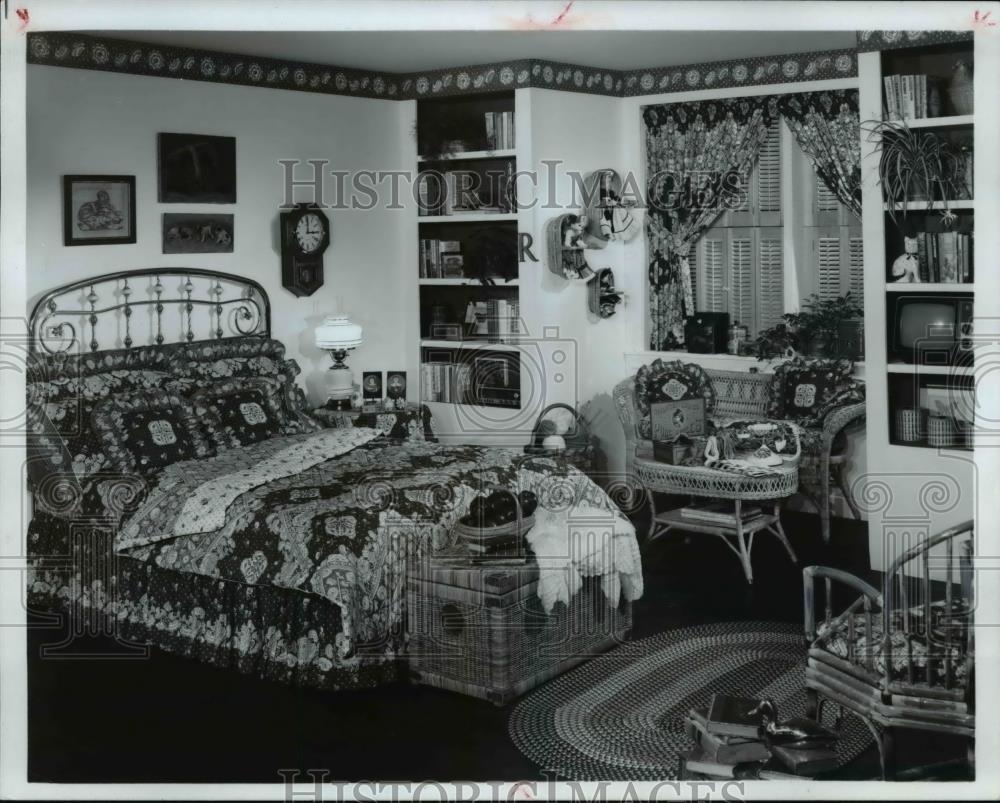 1980 Press Photo Home Bedroom - Historic Images