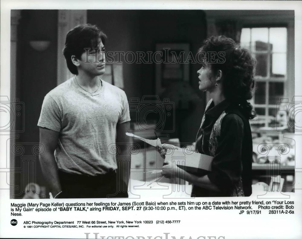 1991 Press Photo Episode of Baby Talk - cvp55858 - Historic Images