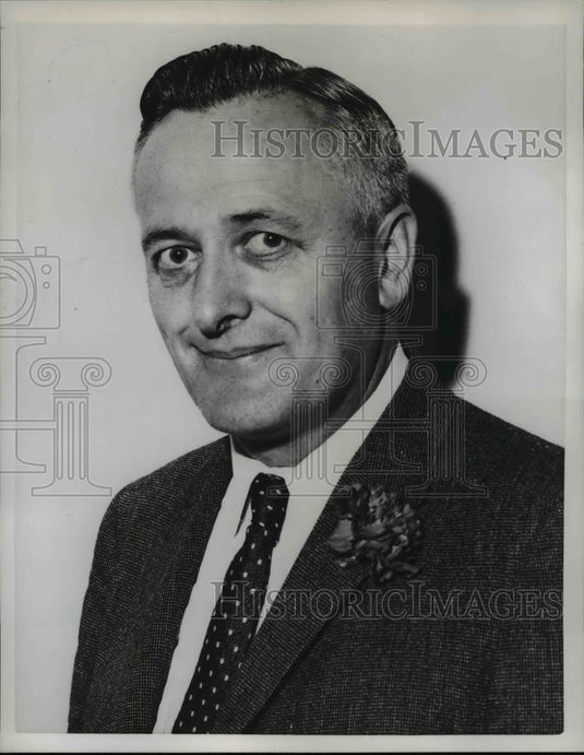 1958 Press Photo Bill Egan Senator of Alaska & A Pilot - Historic Images