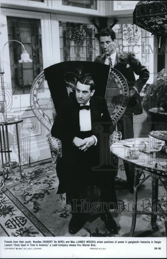 1984 Press Photo James Woods & Robert DeNiro in Once Upon a Time in America - Historic Images