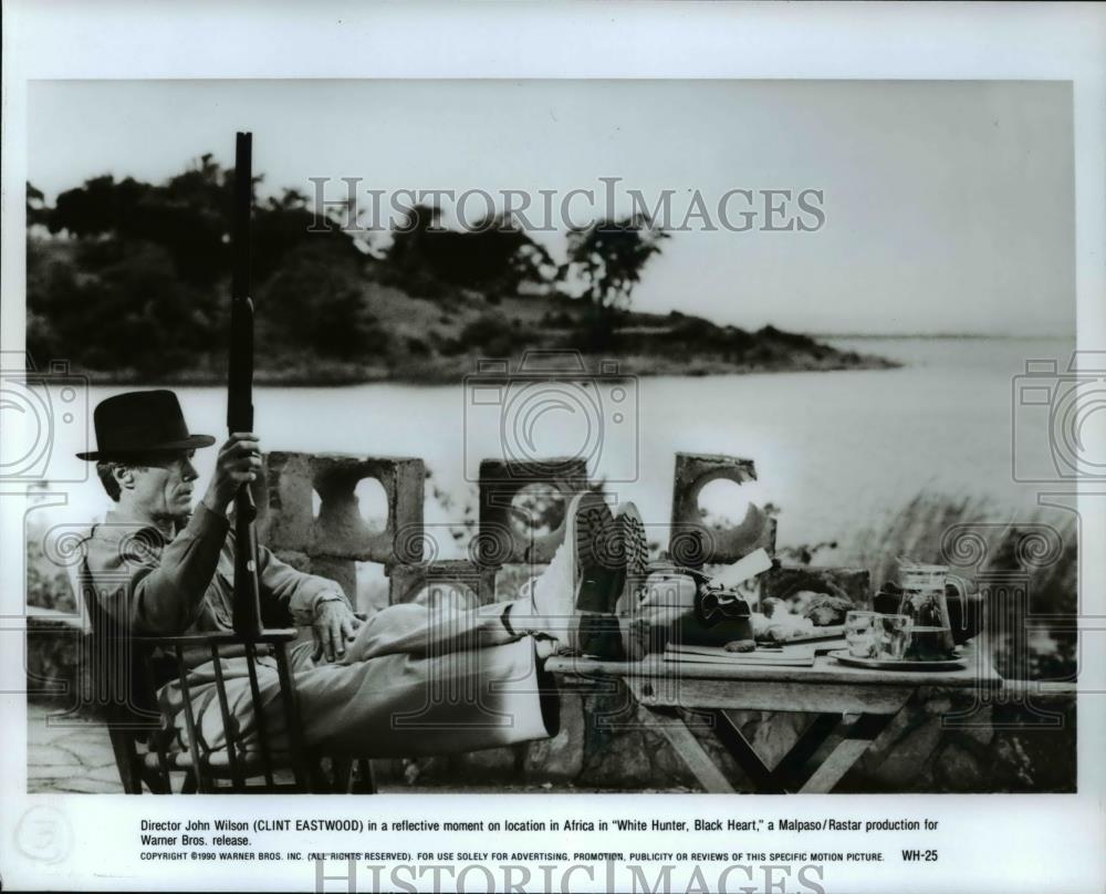 1991 Press Photo Clint Eastwood as John Wilson in White Hunter Black Heart - Historic Images